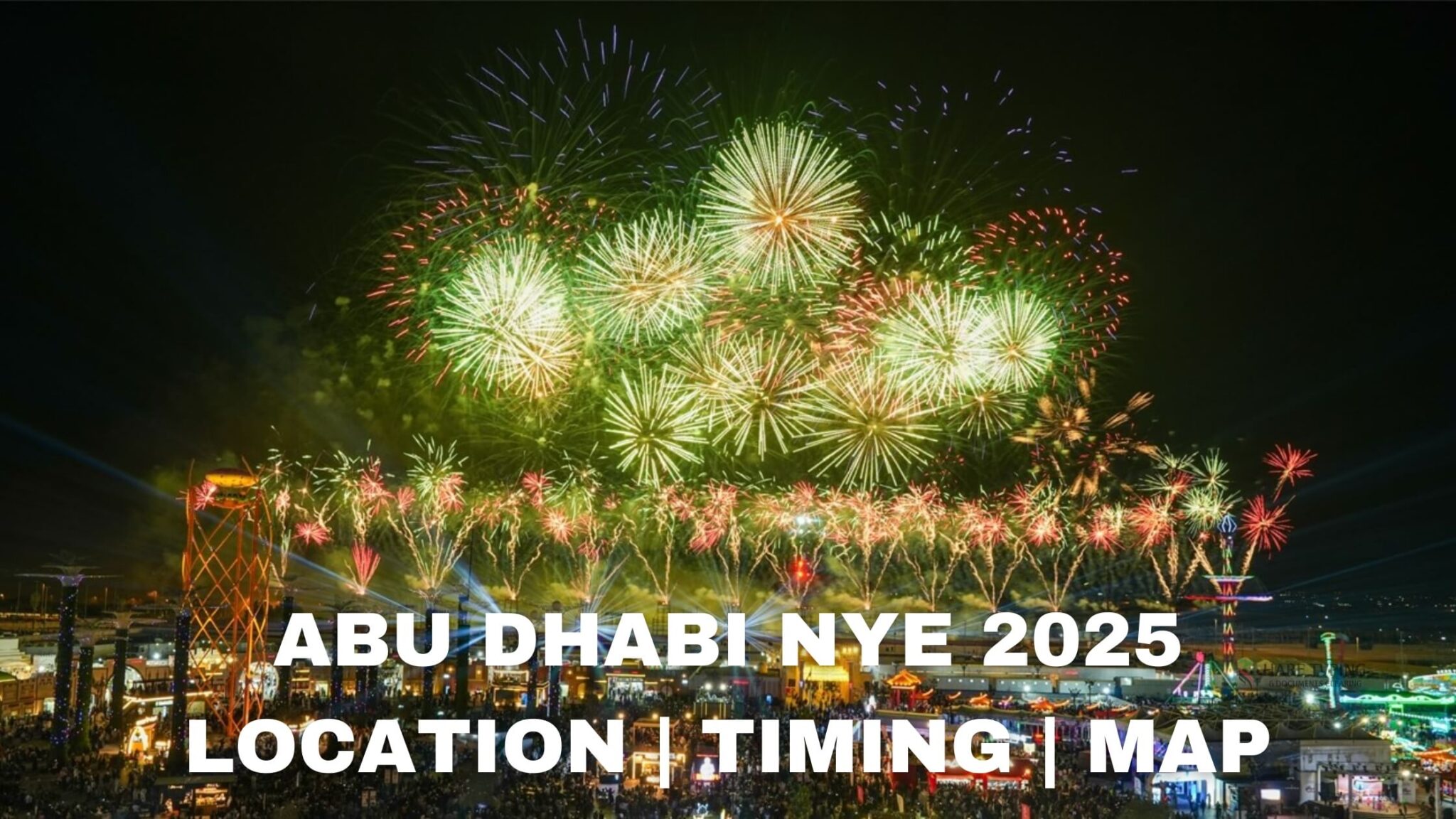 Abu Dhabi Fireworks 2025 Location, Google Map Link and Timings Harf