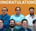 Congratulations banner with photos of 7 UAE Lottery Lucky Chance winners from the May 3, 2025 draw.