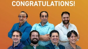 Congratulations banner with photos of 7 UAE Lottery Lucky Chance winners from the May 3, 2025 draw.