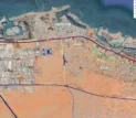 Major highway construction on Sheikh Mohammed bin Salem Road (E11) in Ras Al Khaimah with traffic diversion signs and alternative route directions, effective September 1, 2025