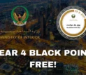 UAE Ministry of Interior Accident-Free Day 2025 initiative allowing drivers to clear 4 black points from driving license through safety pledge