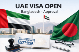 UAE visa open for Bangladesh nationals approval in Ras Al Khaimah employment visa update 2026.