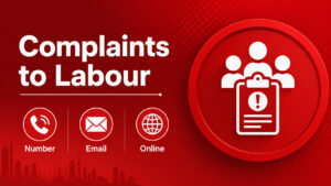 Register complaints to MOHRE Labour UAE through official channels including phone number, email, and online system for salary issues, visa problems, and passport-related concerns.