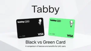 Featured article image comparing Tabby Black Card and Tabby Green Cash Card side by side on a modern white background.