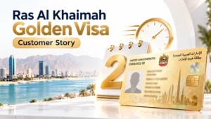 Ras Al Khaimah Golden Visa customer story in 2 working days.